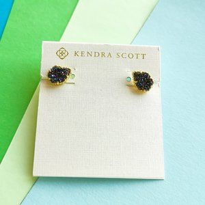 TESSA Kendra Scott multicolor drusy gold earrings